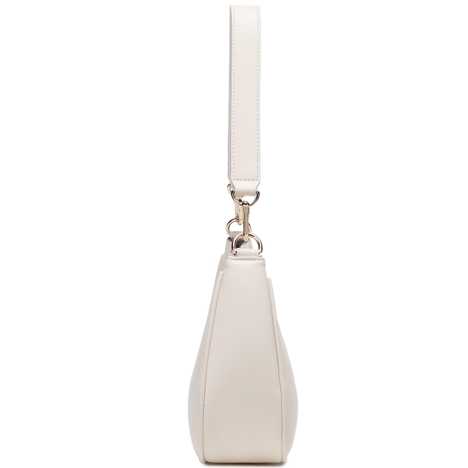 Women's Shoulder Bags Cute Hobo Purses Vintage Handbags with Zipper Lightweight Underarm for Dating Shopping Gift (Beige) view 2