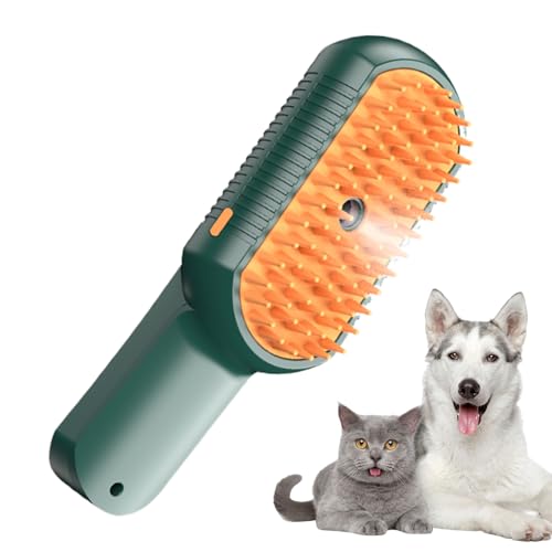 yupeuooe Cepillo De Vapor Para Gatos,Cepillo Anticaída Con Spray De Agua Para Gatos Y Perros,Peine Multifunción Eliminador De Pelo Para Masaje Y Desenredado | Eliminación de Pelo para Perros y