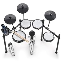 Designed for Beginners - Premium 8-piece electronic drum set with ultra-quiet Alesis mesh heads, revolutionary Drum Module with Bluetooth and built-in industry-leading BFD drum sounds Genuine Performance Feel - Now bigger 10" dual-zone mesh snare, (3...