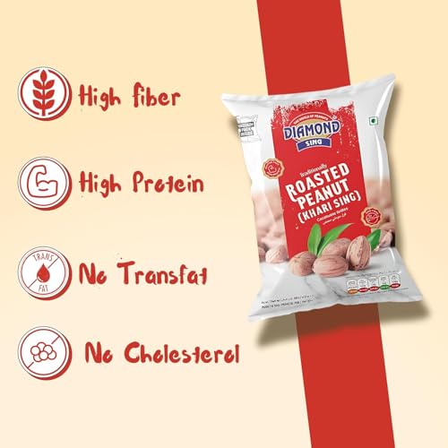 Image of DIAMOND SING Roasted Peanut Vacuum Mungfali, Healthy Food, Sing Dana (380g)