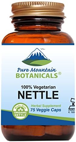 Stinging Nettle Leaf Capsules - Kosher Vegan Caps with 500mg Organic Stinging Nettles Leaf