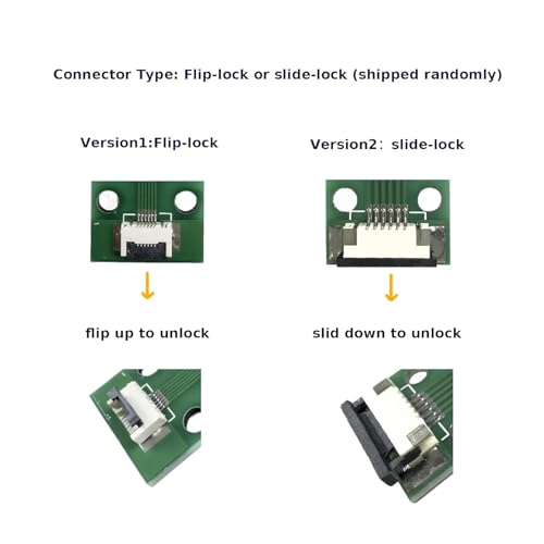 MTCELL 2Pcs FFC FPC PCB Converter Board 40pin 1.0mm miniatura 4