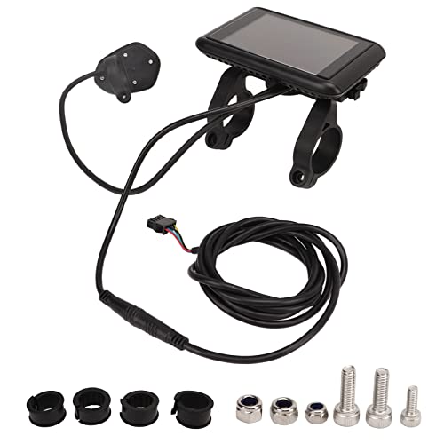 Pilipane Electric Bicycle Display Panel ABS 5V LCD High Definition Multifunction Bike Display Panel with SM Connector for Bicycle Modification Electric Bicycles Electric Scooters