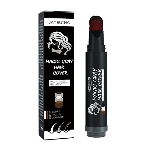 Hocossy Schwarz Braun Einmalige Haarfärbemittel Stift Instant Grau Wurzelabdeckung Haarfarbe Creme Stick Pen Schnelle temporäre Abdeckung Weißes Haar Cover