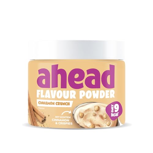 ahead Flavour Powder | Cinnamon 250g | 83 Portionen | Nur 10 kcal pro Portion | Kalorienarmes Geschmackspulver mit Inulin und Laktase | Geprüfte Qualität - Made in Germany