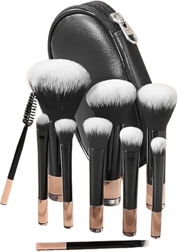 Kit 10 Pincéis De Maquiagem Travel Size Com Estojo – Cerdas Macia...