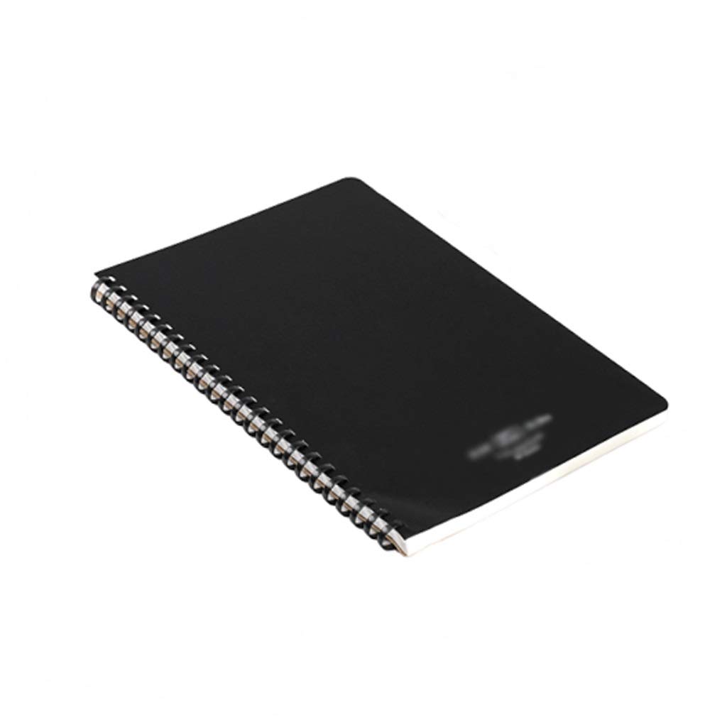 Diario A5 / B5 Spiral 80 páginas Hardcover Notebook Notegria de Escritura de la Oficina Bloc de Notas Perfecto for la Escuela universitaria (Color : Black, tamaño : 5.90 * 8.26in)