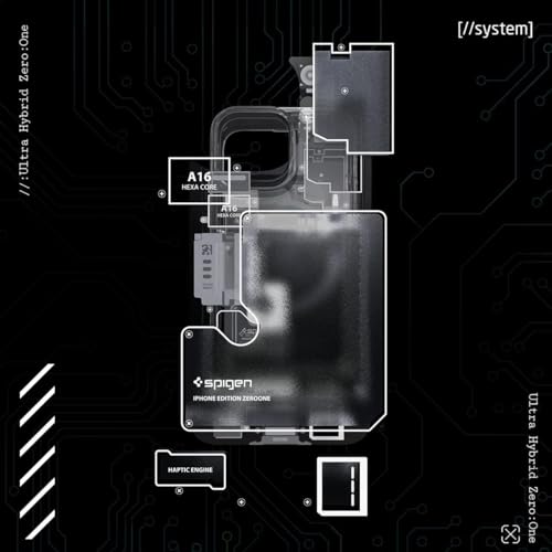 Image of Spigen Ultra Hybrid MagFit Back Cover Case for iPhone 14 Pro, MagSafe Compatible, Air Cushion Technology - PC+TPU | Zero One