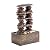 Alpine Corporation TT8002 Indoor/Outdoor Tabletop Stacked Rocks Eternity Fountain, Modern Rocks Tabletop Fountain 12", Brown