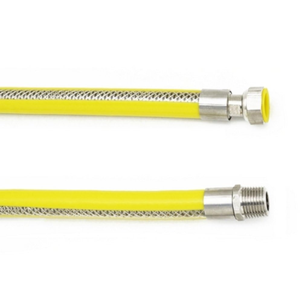 1 PZ TUBO FLESSIBILE IN ACCIAIO MF PER GAS cm 100 NextradeItalia Mod.FERX.DIARXX-IXTMF-ENN