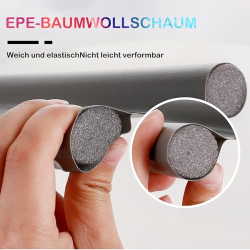 2 Stück Zugluftstopper für Türen, 96cm Zuschneidbar Tür Zugluftstopper Haustür, Einseitige Luftzugstopper für Türen Selbstklebende, Türzugstopper für Kälteschutz, Zugluft, Schalldämmung