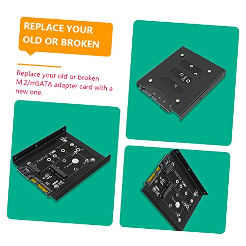 Adaptador mSATA a caja 3.5 pulg con puerto dual para accesorios PC miniatura 5