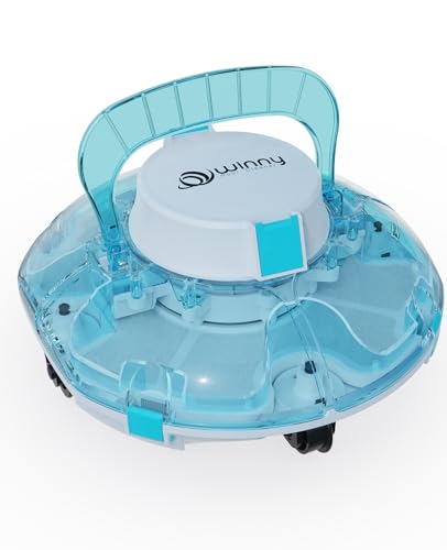 WINNY POOL CLEANER Winny 200 Robot Piscine, Aspirateur Piscine sans Fil avec Batterie, Autonomie 75 Min pour Piscines Hors-Sol 60m², Double...
