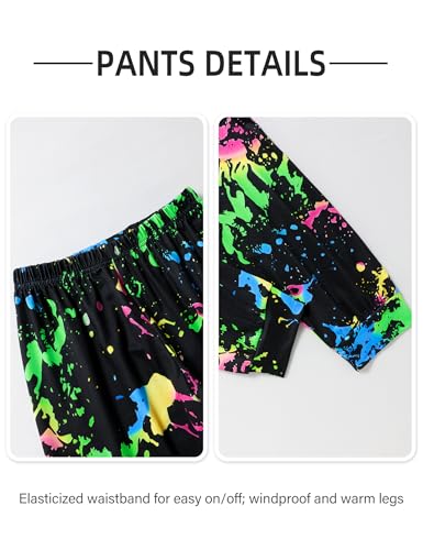 Image of Gaupafmb Girls Clothes 3PC Tie-dye with Butterfly Print Hoodie Sweatshirt Butterfly Print Cami Tops Sweatpants Girls