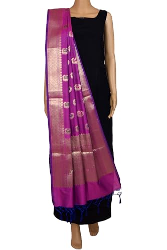Chandrakala Banarasi Dupatta for Women,Shawl Scarf Wrap Chunni (D266-P)2
