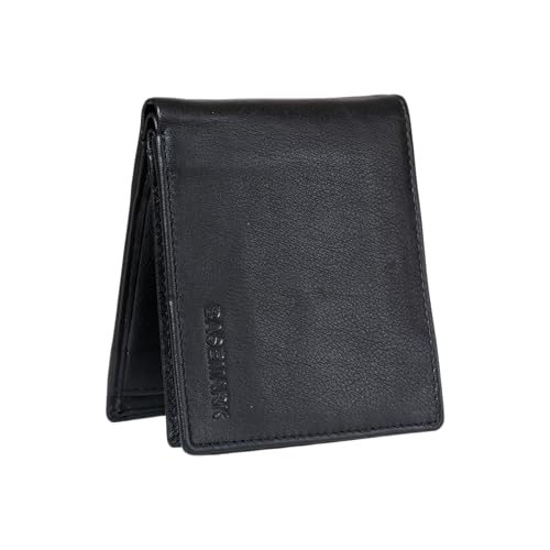 Genuine Leather Made Bi-Fold Casual, Formal, Party, Travel RFID Protected Wallet for Men (Dark Blue), Dark Blue, Contemporary