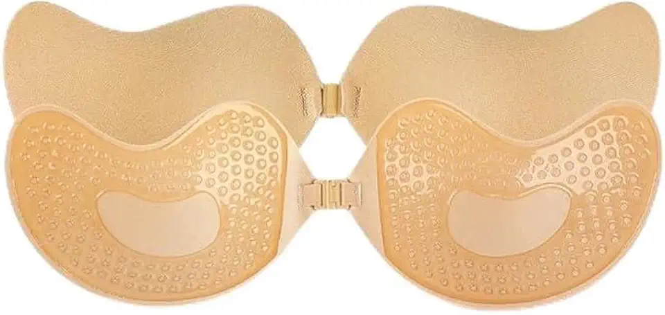 1 sutiã feminino invisível push up, costas nuas, reutilizável, de silicone, autoadesivo, sem alças, sutiã, roupa íntima
