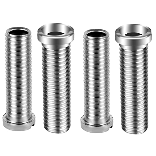 Tornillo Hueco para Válvula de Fregadero Tornillo de Enchufe de Colador de Cesta de Fregadero de Cocina M12 x 1,75 x 45 mm 4Pcs Tornillo Hueco para Lavabo Colador Enchufe Cover