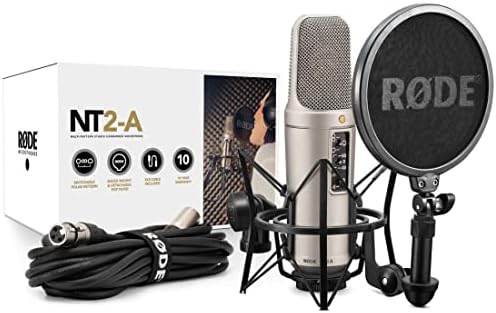Rode NT2-A Set Condenser Microphone + Keepdrum Microphone Stand 