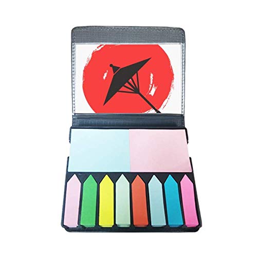 Illustration Japan note auto-adhésive au design unique de pinceau peinture marqueur