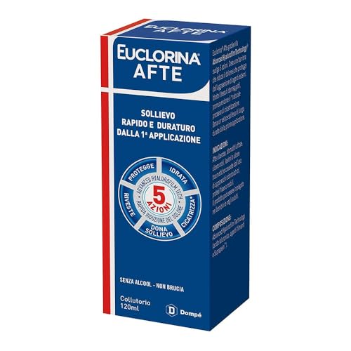 Dompe' Euclorina - Afte Collutorio 5 Azioni, 120ml