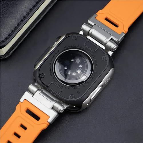 Étui de sangle pour Apple Watch Ultra 2 coque TPU et bracelet silicone