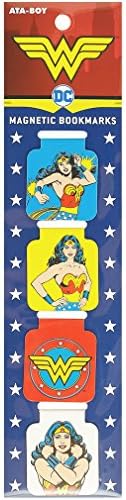 Ata-Boy Wonder Woman Bookmark - Wonder Woman Bookmark SetMagnetic Bookmarks (4 Set) Gifts & Merchandise… image 5