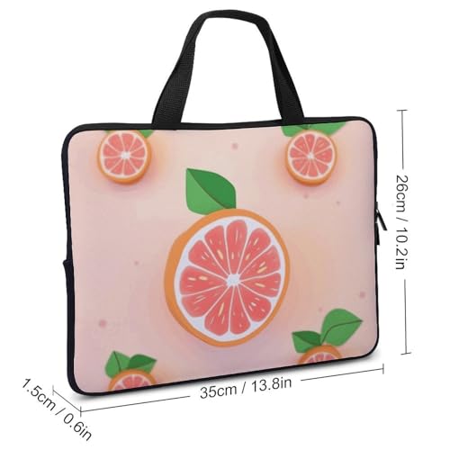 Pochette ordinateur 13 pouces anti rayures motif pamplemousse - 2