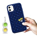 [2 Pack] Fidget Toy Pop Phone Case for iPhone 12/ iPhone 12 Pro Case[6.1inch] with Simple dimple...