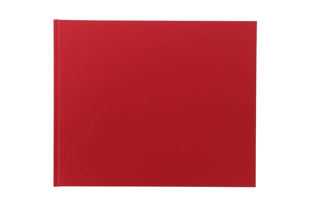 Letts Icon Quarto Landscape Occasions/Guest Book - red