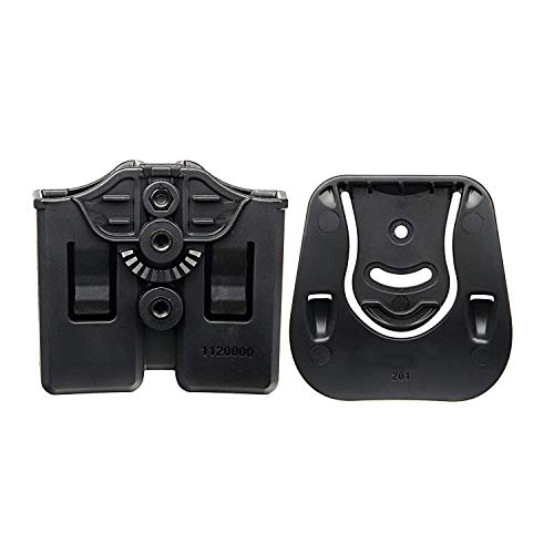 efluky Magazin Holster Magazintasche Pistole Passt für Walther P99/Sig Sauer p226/Glock 17 19/CZ p-09/Beretta/H&K/Browning/Ruger/Steyr/S&W/Taurus, Paddle 60°