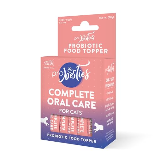 ProBesties Dental Powder for Cats, Complete Oral Care for Cats, Probiotic Food Topper for Cat Dental Care