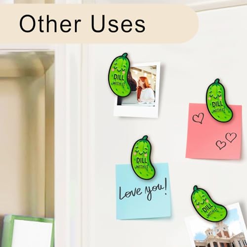 Image of Funny Pickle Needle Minder, Needle Minder Magnet, Magnetic Needle Nanny Needlework Accessories