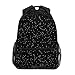 RXYY Galaxy Constellations Stars nero zaino scuola per ragazzi ragazze grande capacità borsa da viaggio zaino college zaino scuola libreria escursionismo campeggio