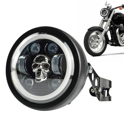 Phare de moto rond à LED Teksome idéal pour rouler la nuit en toute sécurité