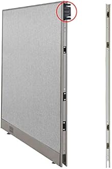 G O F Double 2 Person Workstation Cubicle (11'D x 6'W x 4'H) / Office Partition, Room Divider (72" H Cubicle with Desk, Dark Cherry)