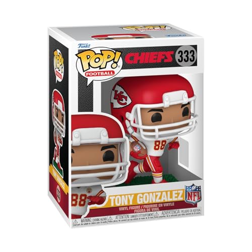 Funko Pop! NFL: Legends - Tony Gonzalez - Chiefs - Collectable Vinyl Figure - Gift Idea - Official Merchandise - Toys for Kids & Adults - Sports Fans - Model Figure for Collectors