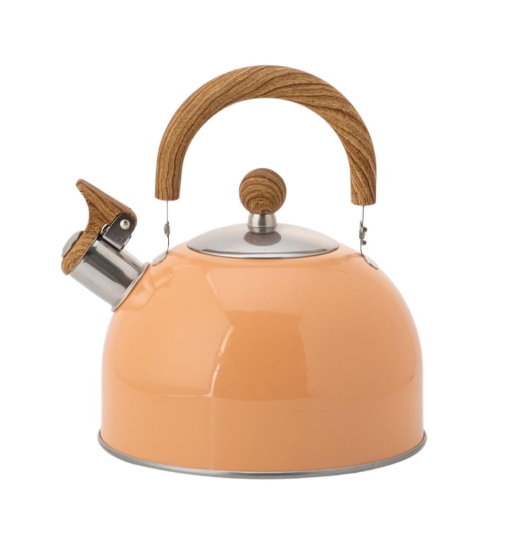 Bouilloire à thé sifflante LeGDOr Orange 2,5 L pour cuisinière à gaz