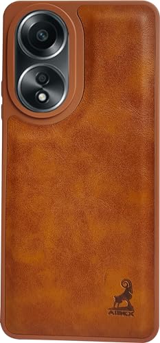 Image of AIBEX Shield Back Cover Case Compatible with Oppo A38 4G / Oppo A18 4G Back Cover | Flexible Vegan Leather | Full Camera Protection | Raised Edges | Super Soft-Touch | Bumper Case