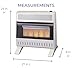 ProCom Heating Natural Gas Ventless Infrared Plaque Heater With Base Feet - 30,000 BTU, T-Stat Control - Model# MN300TPA-B