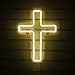 Jesus Cross Letreros de neón Luces de pared de neón LED Luces de noche blancas cálidas para el dormitorio Decoración de la habitación de los niños Navidad Año nuevo Boda Fiesta de cumpleaños Letreros