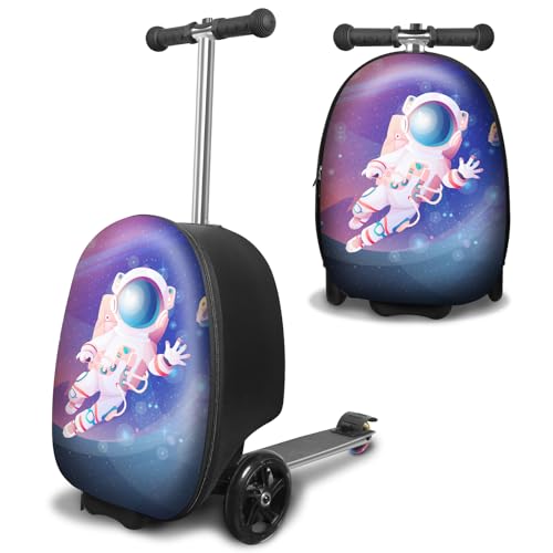 ALVOD Scooter Suitcase for Kids Ages 6-12 Kids' Luggage
