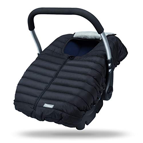 Orzbow - Saco funda universal grupo 0 maxicosi invierno bebe - Saco de paseo para capazo o silla coche de grupo 0+ (Negro)