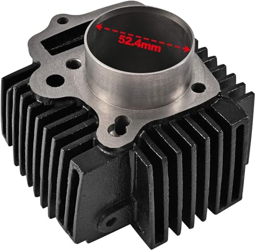 Trkimal 52.4mm Motorrad zylinderblock Nachrüstsatz mit Kolbenzubehör und Zylinderdichtung Ersatz für 4-Takt 110ccm Motor Motorrad Chinesische TaoTao Coolster ATV Pit Quad Dirt Bike Go Kart