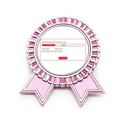 Broche programmeur en métal M : gagnez la médaille Rose Winner Award de l'élégance