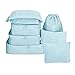 Produktbild Ailzos Travel Packing Cube Value Set,Lightweight Premium Luggage Packing Organizers Packing Cubes Set Portable Organizer Storage Pouch Storage Bag for Travel 7 pcs,Blue