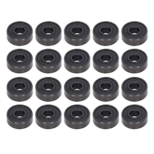ANKROYU 20 PCS S606RS Skateboard Ball Bearings, Steel Double Sealed Bearings, Wear Resist Deep Groove Ball Bearing, Miniature Bearing for Household Appliances