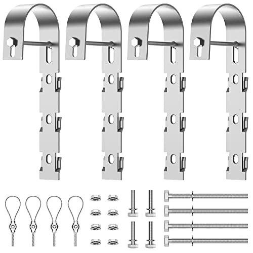 4 Stück Edelstahl Solarmodul Halterung Balkonkraftwerk, Behozel...