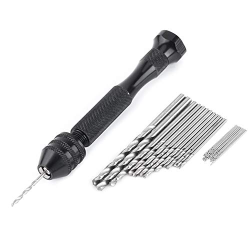 Conjunto de taladros manuales de precisión: 25 piezas de acero de alta velocidad con diseño espiral para proyectos DIY de metal y madera