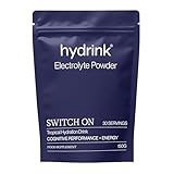 Switch On Hydration Electrolytes Powder – Sugar Free Energy Drink with Magnesium, Vitamin D & B – Vegan Hydration Powder with Real Fruit – Fasting Electrolyte - Gut Health Supplements – 165g